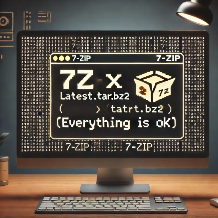 Wenn der Standardweg versagt – Lösung für tar.bz2-Probleme mit 7-Zip
